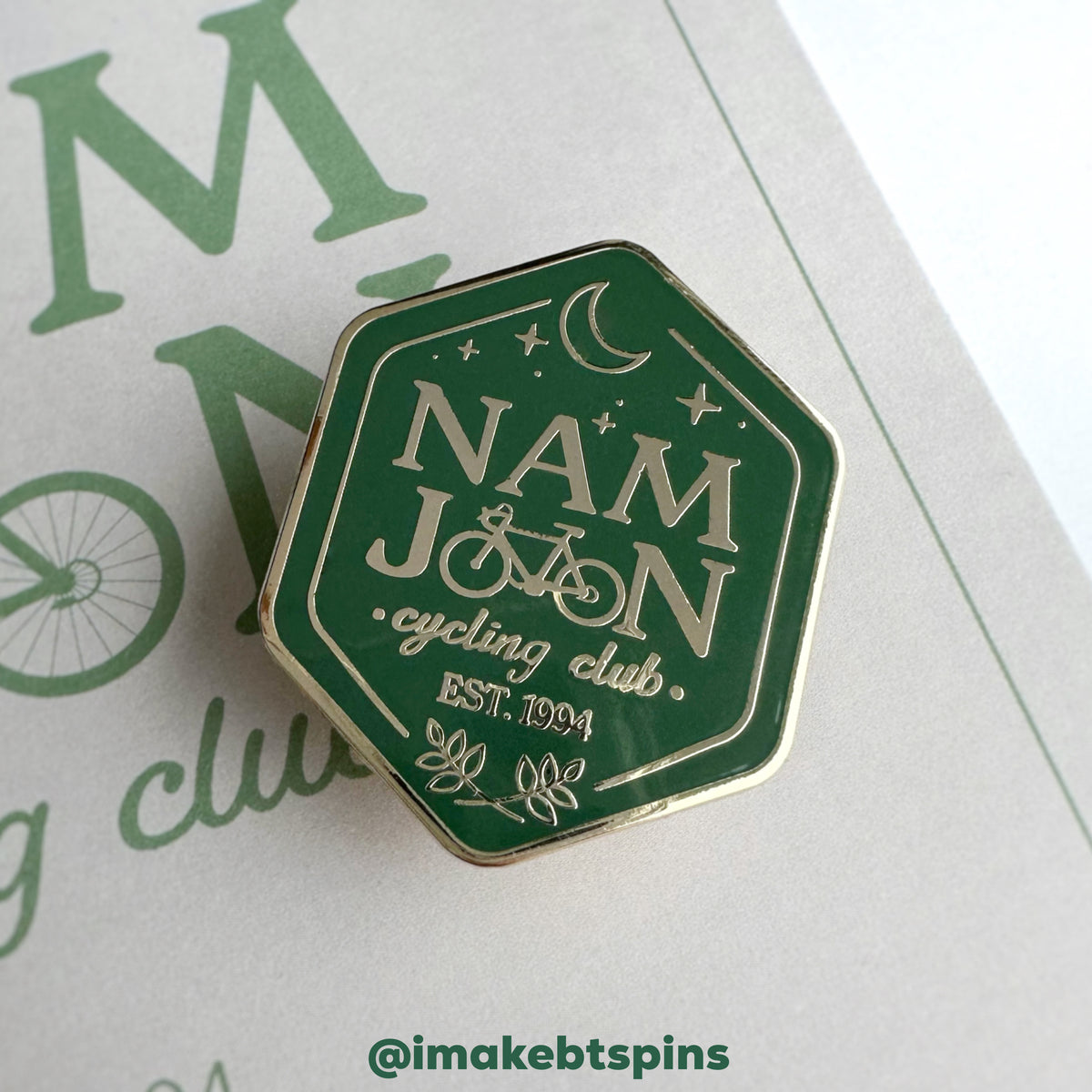 Namjoon Cycling Club - BTS Enamel pin – IMAKEBTSPINS