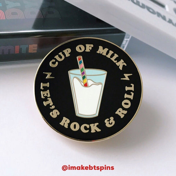Milk and Rock&Roll - BTS Enamel pin