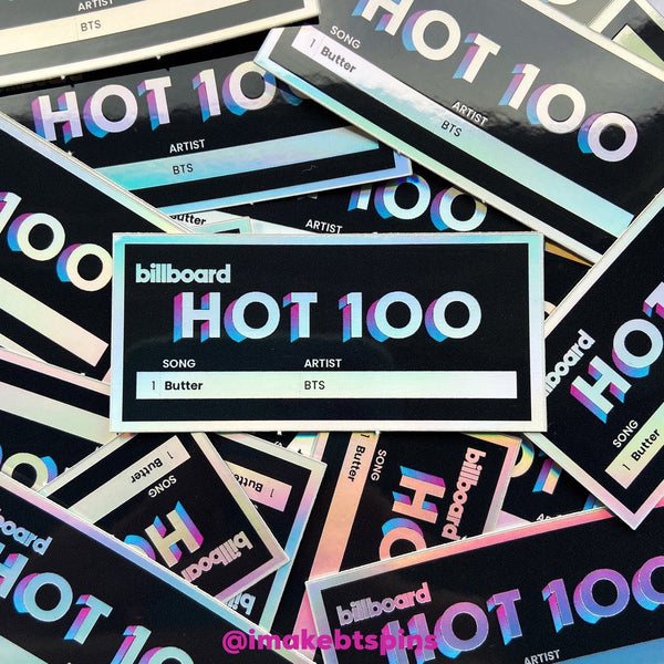 Butter Billboard HOT100 - BTS Holo sticker