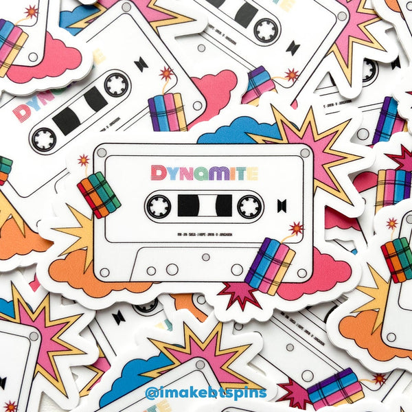 Dynamite tape - BTS Vinyl sticker