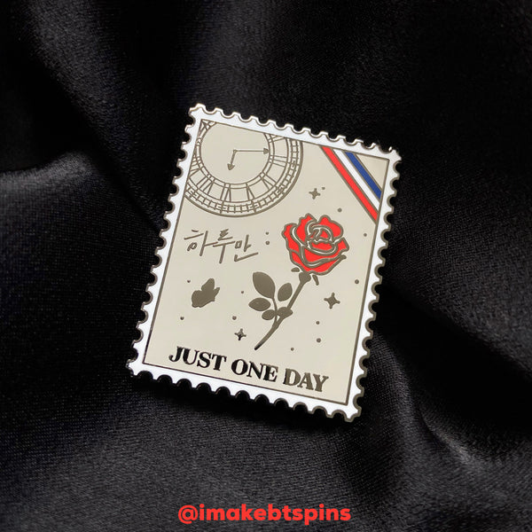 Just One Day stamp - BTS Enamel pin