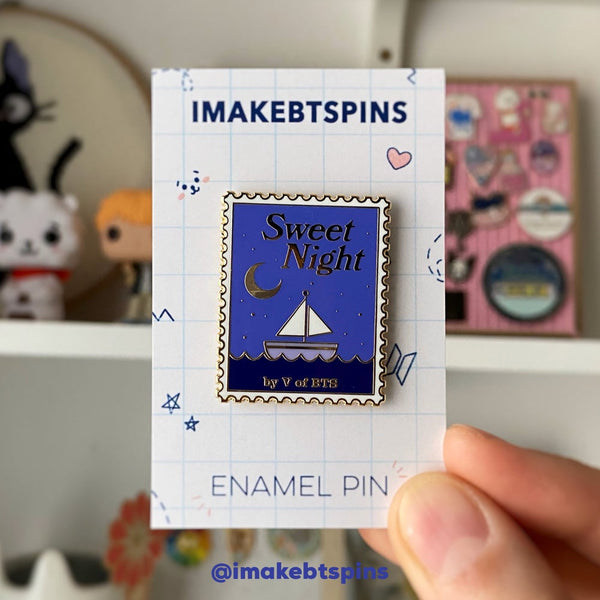 Sweet Night stamp - BTS Enamel pin